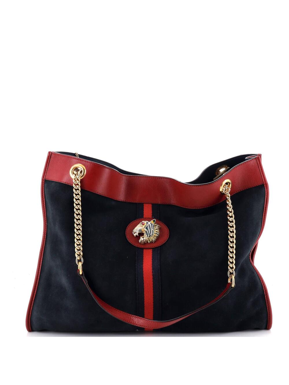 Gucci Rajah Chain Tote Suede Large #364825G13B